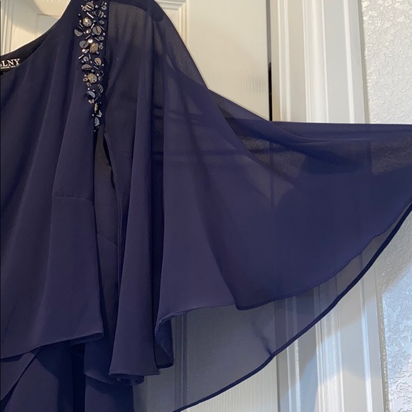 $ negotiable! Navy blue knee length cocktail dress - Picture 5 of 6